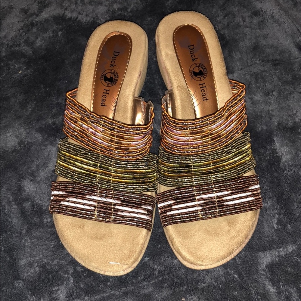 Duck Head Slip On Wedges